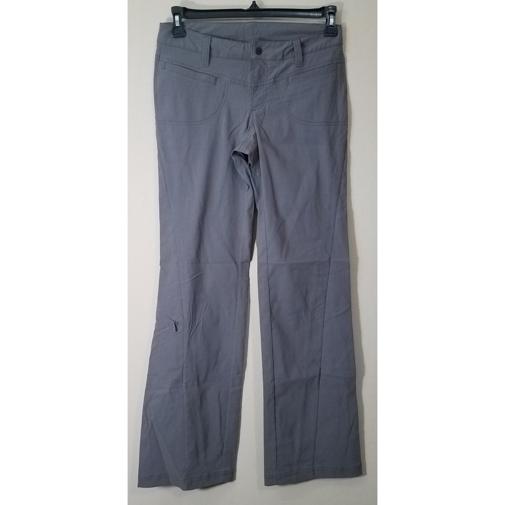 Athleta Pants Women sz 4 Flare Wide Leg Nylon Outdoors Hiking‎ Gray